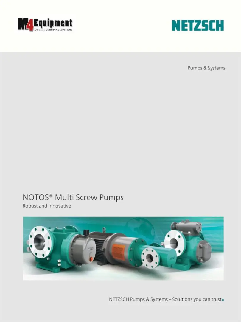 A brochure of the nefox multi-screw pumps