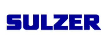 A blue and white logo of the company eulzer.