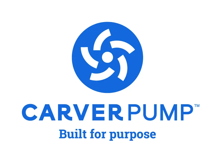 Carver Pump logo with tagline, 