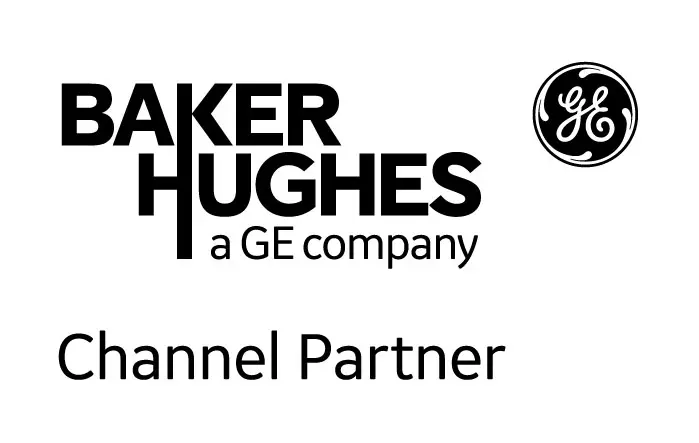 Baker Hughes channel partner logo and text.